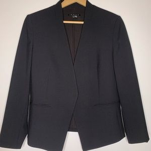 Theory stretch wool blazer, black, size 12